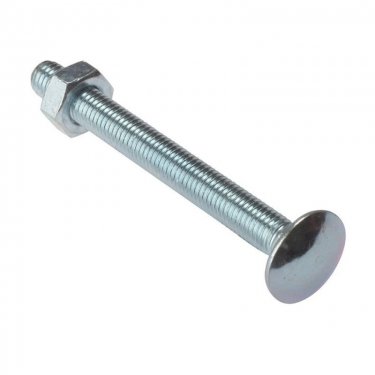 M8x80  Cup  Square  Hex  Coach  Bolts  Zinc  Plated