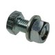 M16x45 Hex Head Set Screw / Washer / Nut Zinc Plated CE Certified (Pack of 100) [Grade 8.8]