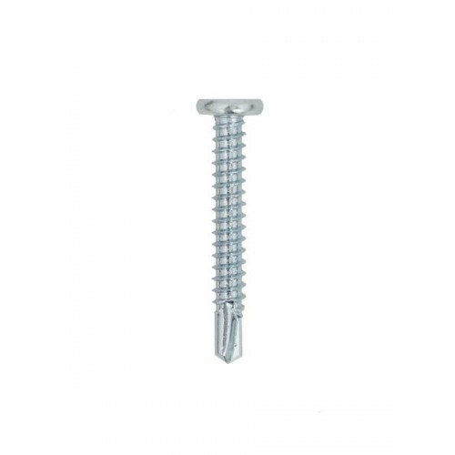 4.8 x 16mm Metalfix Low Profile Self-Drilling Screws Heavy Section Zinc Plated (Pack of 100)