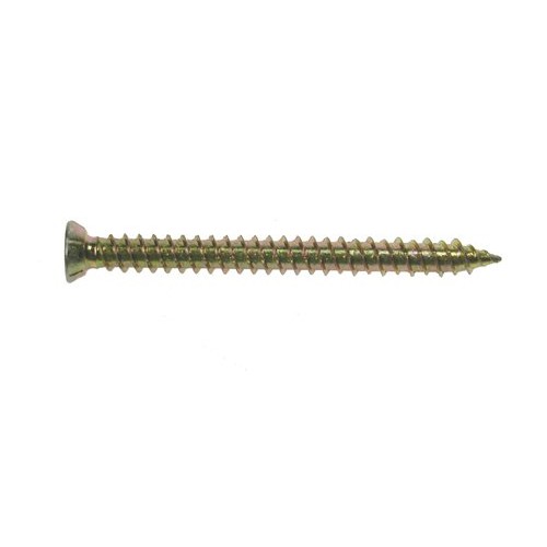 7.5mm x 120mm Concrete Screws - Yellow Zinc Plated (Pack of 100)