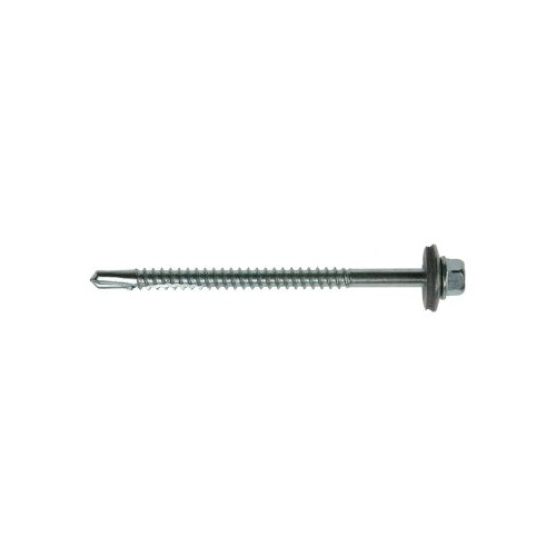 5.5x120 Metalfix H/Duty Self Drilling Screws Zinc Plated (Pack of 100) [19mm Washer]