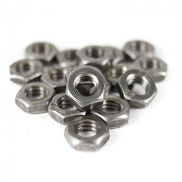 M8 Hexagon Half Nuts Self Colour (Pack of 500) [Grade 4]
