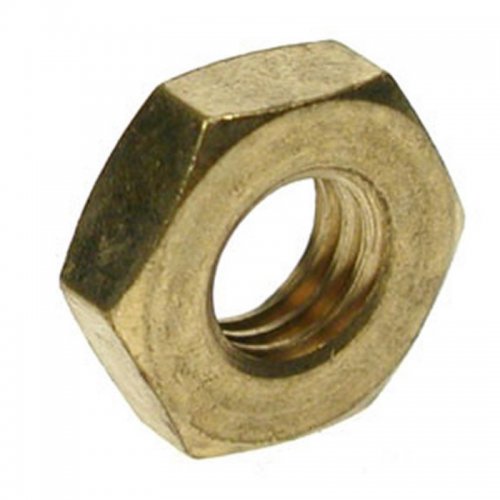 M10 Hexagon Half Nuts Brass (Pack of 200)
