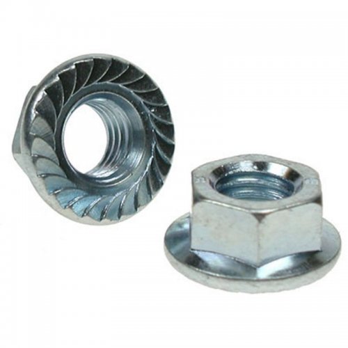M10 Serrated Flange Nuts Zinc Plated [Grade 8] (Pack of 10)