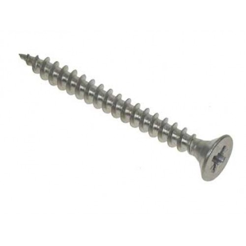 4.0x30 Recessed Csk Single Thread Screws Stainless Steel (6x Pack of 200) [Grade 304 A2]