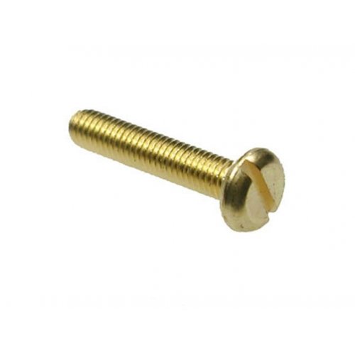 M4x10 Pan Slotted Machine Screws Brass (Pack of 200)