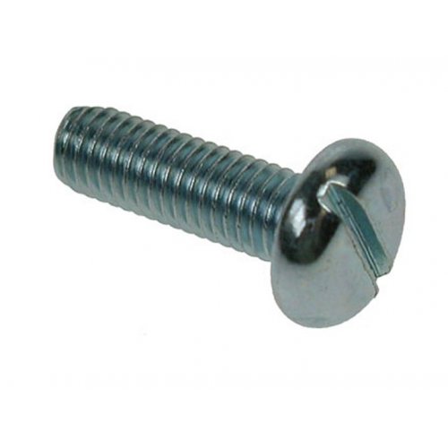 M3.5x12 Pan Slotted Machine Screws Zinc Plated (Pack of 1,000)