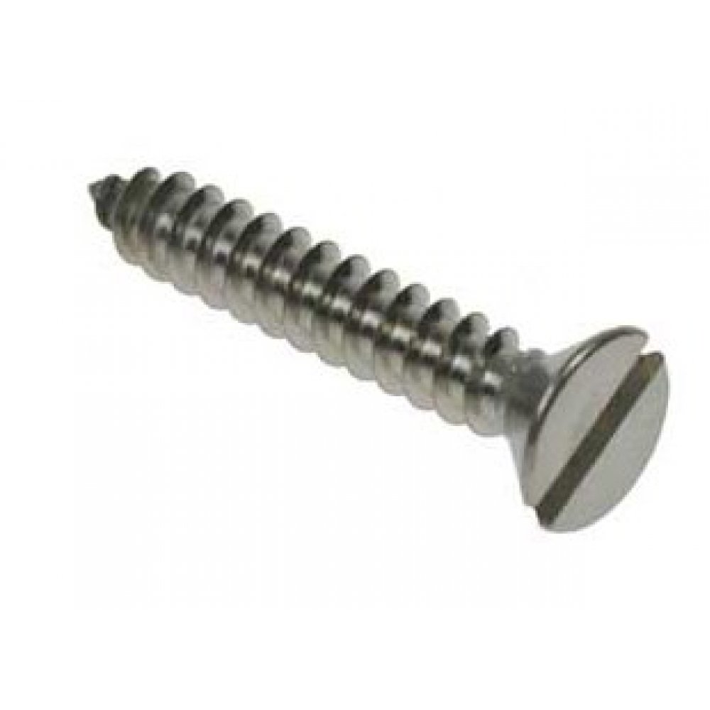 4G X 5/8"  Slotted CSK Self Tapping Screws Stainless DIN 7972-100PK 