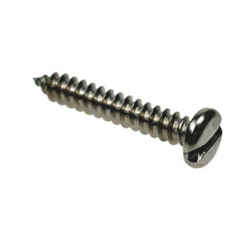 4 x 1/2 Pan Slotted Self Tapping Screws (Pack of 1,000) [DIN 7981 Grade 316 A4]