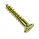 12 x 3 TQ Woodscrew Csk Slotted - Brass BS1210 (Pack of 100)