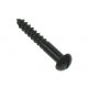 10 x 1.1/4 TQ Woodscrew Slotted Round - Black Japanned (Pack of 200)