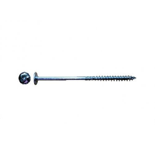 M8 x 260 Flange Head Panel Twistec Timber Screws TX40 CE Approved - Zinc Yellow Plated (Pack of 50)