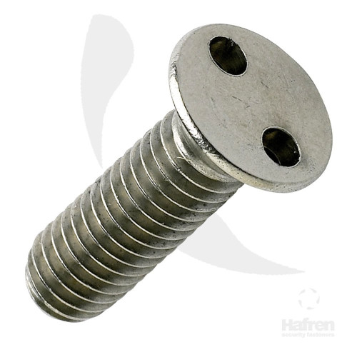 M4 x 10mm 2 Hole Metric Csk Machine Screws A2 Stainless (Pack of 100)