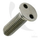 M3 x 20mm 2 Hole Metric Csk Machine Screws A2 Stainless (Pack of 100)