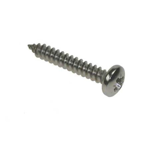 10 x 1 1/2 Pan Pozi Self-Tapping AB Screws Stainless Steel (Pack of 500) [Grade 316 A4 DIN 7981]
