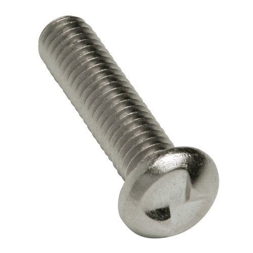 M4 x 8mm Round Clutch Head Machine Screws A2 Stainless (Pack of 100)