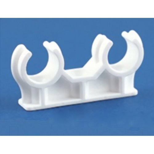 15mm Double Open Pipe Clip [Pack of 50]