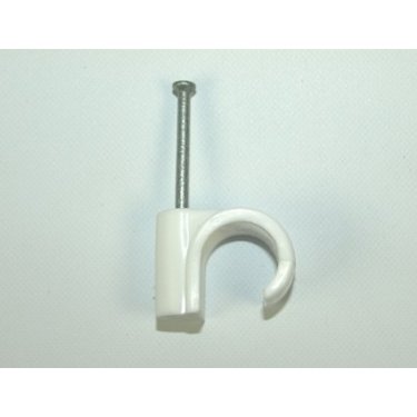 28mm UF White Masonry Nail Pipe Clips [Pack of 50]