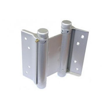 100mm Double Action Spring Hinge 280 Silver Lacquered [Pair]