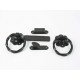 150mm Twisted Ring Gate Latch 1137 [Epoxy Black (Pack of 5)