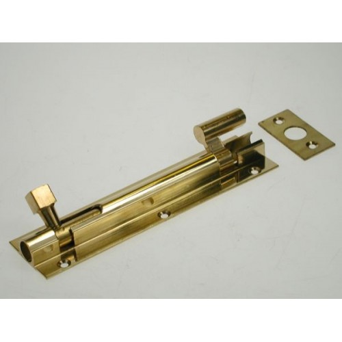 240  Necked  Barrel  Bolt  PLB  [Polished  Lacquered  Brass]
