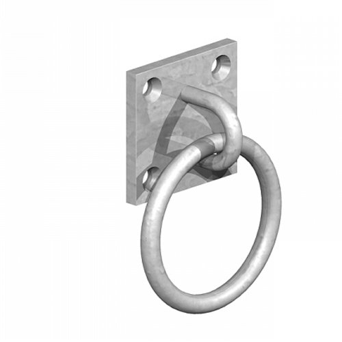 50x50mm 513 Ring On Plate Galvanised (Pack of 10)