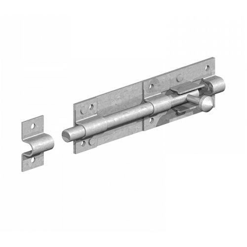 152mm 923A Straight Tower Bolt Galvanised (Pack of 4)