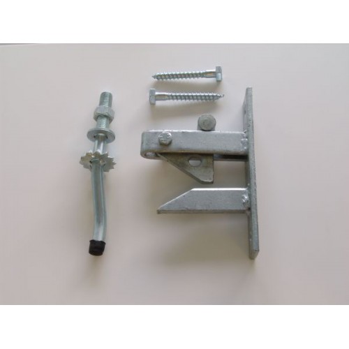 178mm Field Gate Catch & Cranked Peg 4200 [Galvanised] [With Fittings]