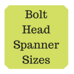 Metric bolt heads & spanner / hex key sizes