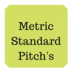 Metric standard thread pitch table