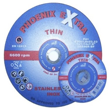 Phoenix  Extra  Thin  Inox  Metal  Cutting  Discs