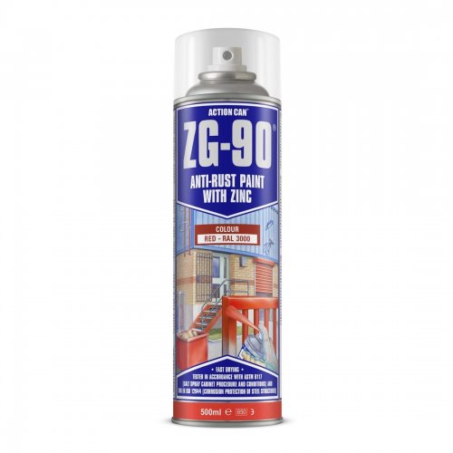 ZG90 Satin Red Spray 500ml (Carton of 15)