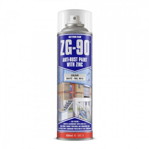 ZG90 Satin White Spray 500ml (Carton of 15)