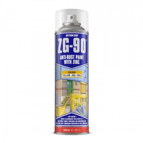 ZG90 Satin Yellow Spray 500ml (Carton of 15)
