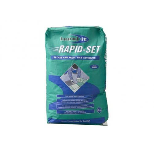 Rapid Set Quick Set Cement Based Tile Adhesive  - Grey 20Kg
