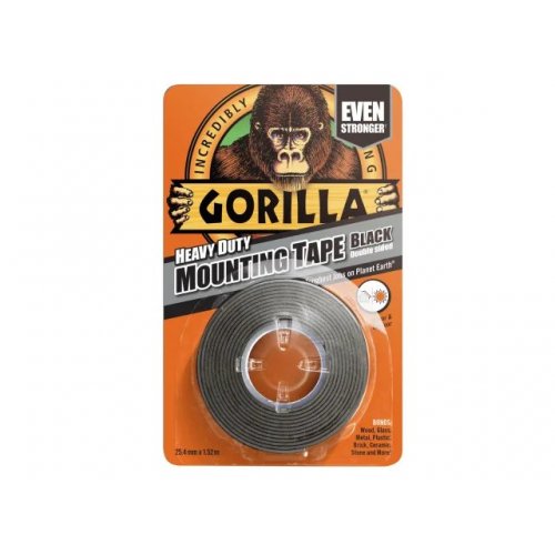 Gorilla Mounting Tape 1.5m Black (Pack of 6)