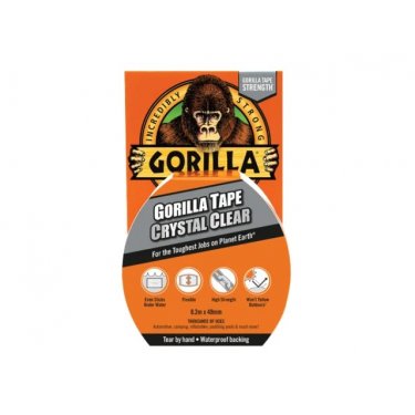 Gorilla Crystal Clear Tape 8.2m (Pack of 6)