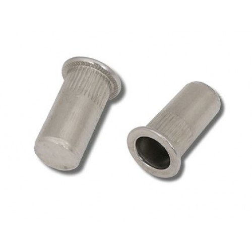 Stainless  Steel  304-A2  Countersunk  Head  Round  Knurled  Body  Closed  Rivet  Nuts