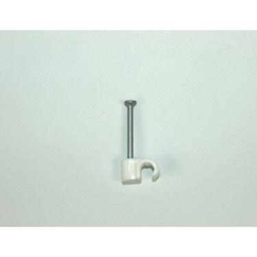 14mm UF White Round Cable Clips [Pack of 100]